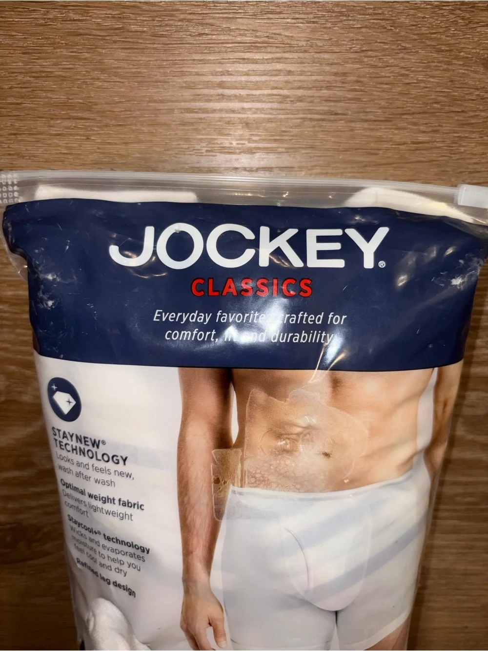 Jockey Classics Stay New Technology Full-Rise Briefs (36-38) Color White 4 Pairs